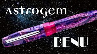 BENU AstroGem Juno First Impressions Review & Writing! 🖋️💜  Pink & Purple Fountain Pen #fountainpens