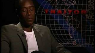 Дон Чидл о роли в фильме "Предатель"