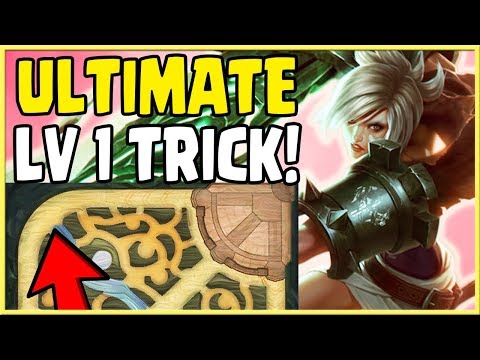 ULTIMATE LVL 1 TRICK TO WIN AND COUNTER GANKS PRE 3 MINUTES! (League of Legends)