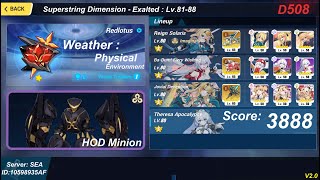 Honkai Impact 3rd exalted red lotus abyss : HOD Minion v2