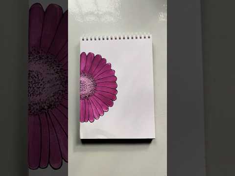 Easy flower painting idea for beginners 🌸🌸||Acrylic Painting||#shorts #flowerpainting #satisfying