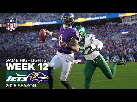 New York Jets vs. Baltimore Ravens Game Highlights | NFL 2025 Season Week 12