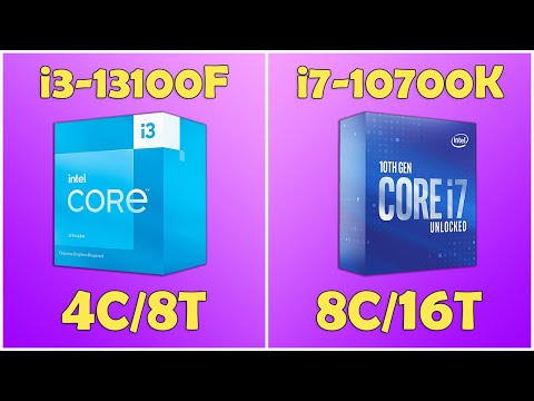 i3-13100F vs i7-10700K. Gaming Test 1080p