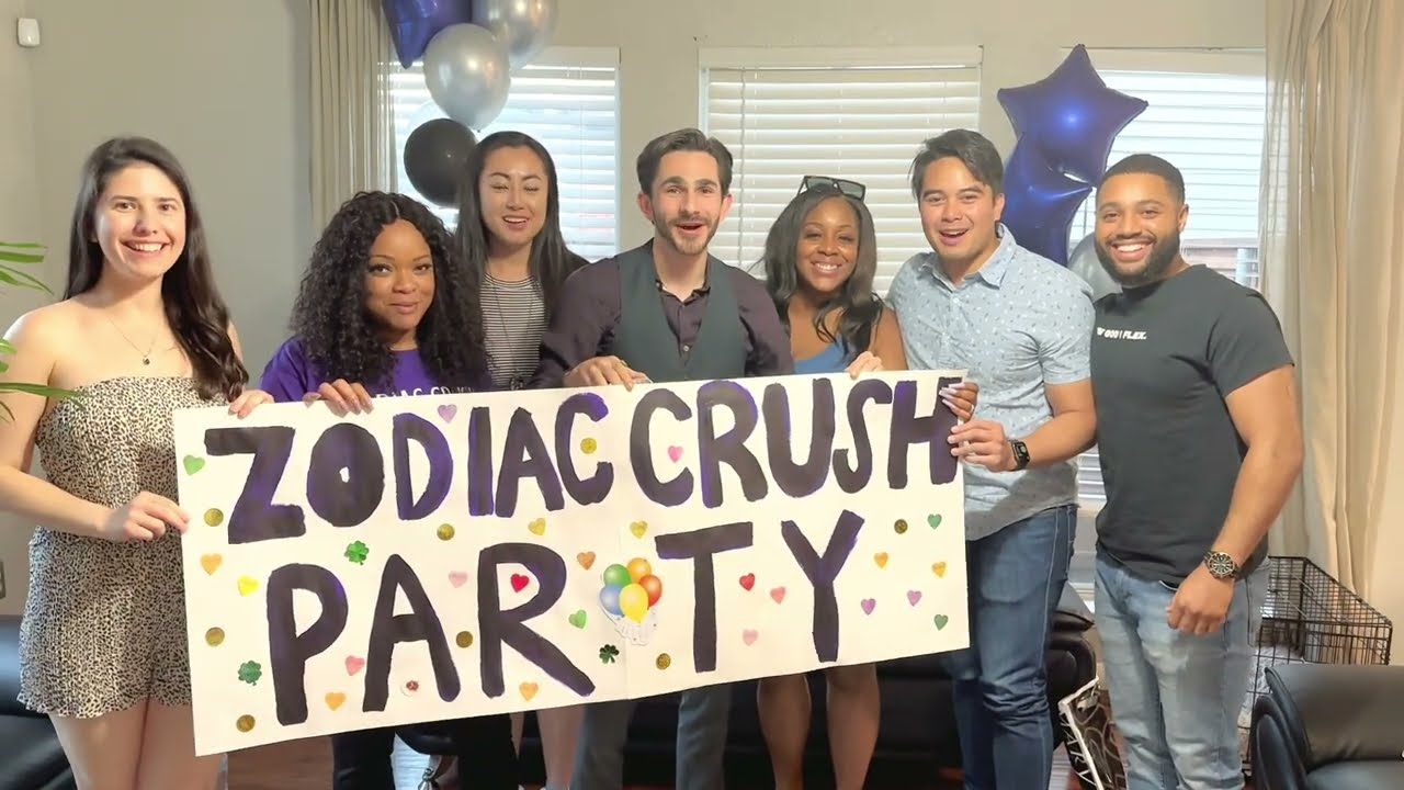 Surprising a Watch Party of our Movie Full Vlog! Zodiac Crush Movie Cast