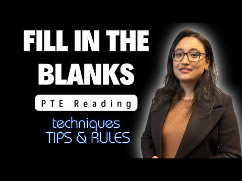 Fill in the blanks | PTE Reading | Rules and tips to solve | Sure-shot way | Best PTE
