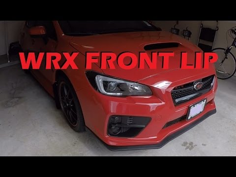 2017 WRX Front Lip Install
