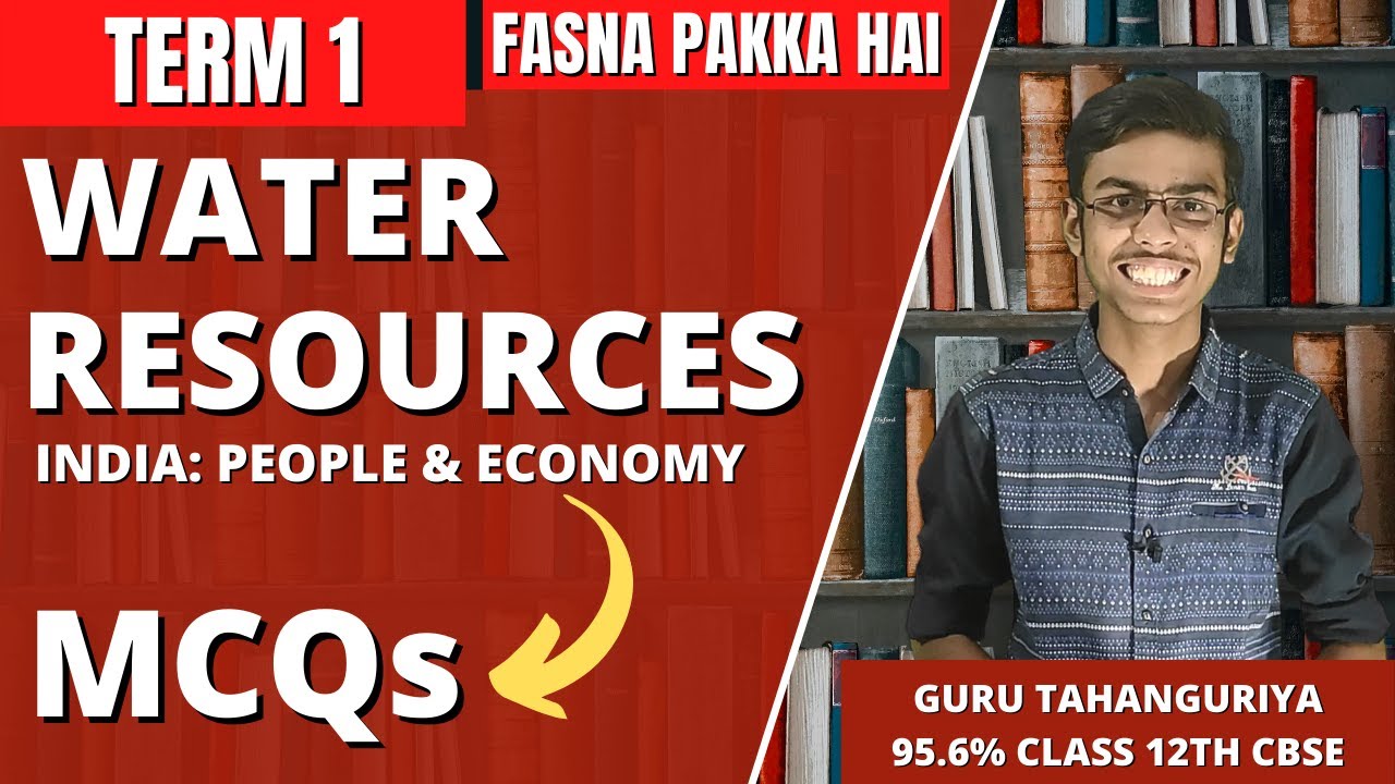 Water Resources Class 12 Geography MCQ Questions in Hindi 2021-2022 for Term 1 Board Exam CBSE