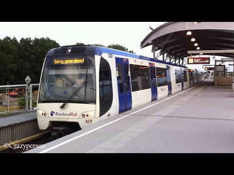 RET metro RSG3 op Pernis richting Blaak! buiten dienst over lijn C (5510-5512)