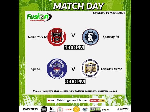 FUSION FOOTBALL CHAMPIONSHIP: NORTH YORK FC VS SPORTING FA