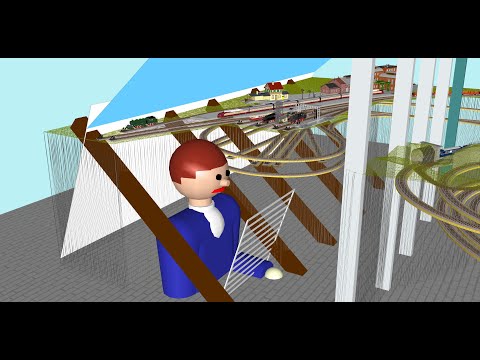 Gleisplan Spur H0, 280*240 cm, Peco Code 75, Tillig, Dachgeschoß, ZS_Sequ