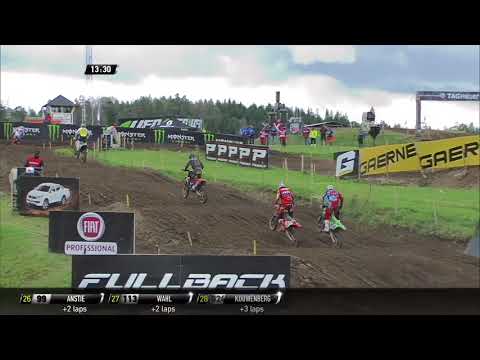 Herlings, Desalle, Bobryshev Fight - MXGP of Sweden 2017