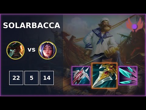 [ solarbacca ] Gangplank TOP vs Irelia | NA MASTER | LOL Season 2022