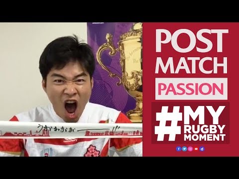 Amazing celebrations after Japan victory! | #MyRugbyMoment
