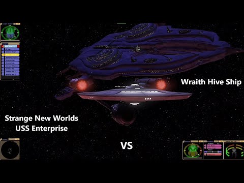 Star Trek Strange New Worlds VS Wraith Hive Ship | An Old Friend Returns | Star Trek Ship Battles |