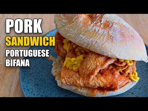 Authentic Portuguese BIFANA Recipe | DELICIOUS PORK SANDWICH