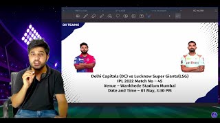 DC vs LKN Dream11 | DC vs LSG Pitch Report & Playing XI | Delhi vs Kolkata Dream11 - IPL 2022