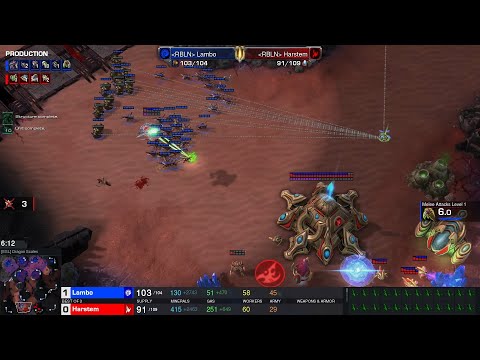 Starcraft II HomeStory Cup XXIII 2023 Jun30 Harstem(P) v Lambo(Z) Game 1 MAPS - [ESL] Dragon Scales
