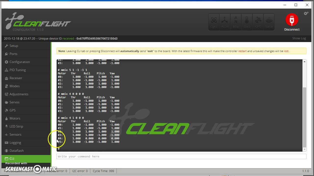 Mega Drone Stars Tutorial How To Remap Motor Outputs In Cleanflight