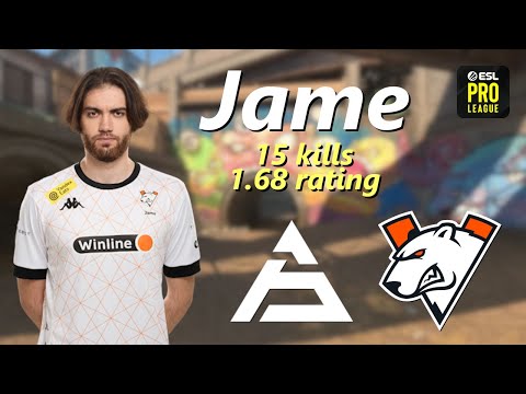 Jame 15-4 POV: SAW vs Virtus.pro @ Overpass | ESL Pro League Season 19 | CS2 Gameplay