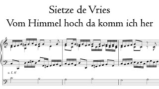 Sietze de Vries - Vom Himmel hoch da komm ich her - Broederkerk, Kampen, Hauptwerk