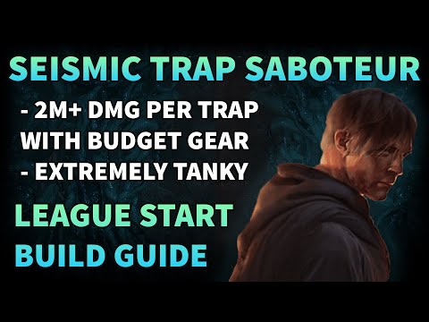 Still One of THE BEST Bossing Builds - Seismic Trap Saboteur 3.18 League Start Guide