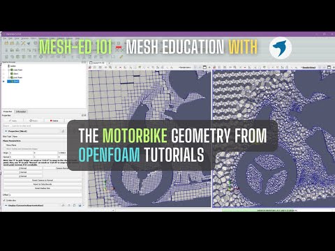 MeshED-101 | The motorbike geometry from OpenFOAM tutorials