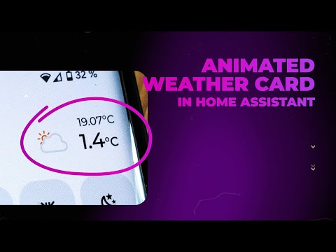 Animated Weather Card in Home Assistant