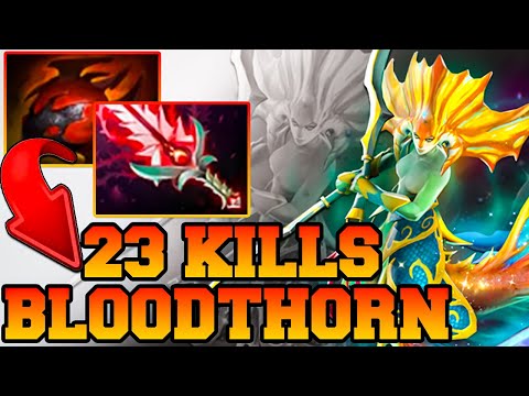 Naga Siren Dota 2 Carry 7.33 Meta With Bloodthorn & Heart of Tarrasque Pro Gameplay Guide