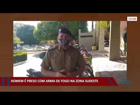 Homem eÌ preso com arma de fogo na zona sudeste 01 09 2021