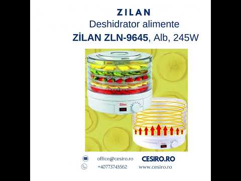 CESIRO.RO - Deshidrator alimente, ZILAN ZLN-9645, Alb, 245W