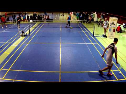 Кузьмицкий Д. - Ступак А. SA - SF. Международный турнир по бадминтону памяти В.А. Конаха