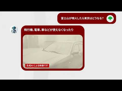 富士山が噴火したら、東京はどうなる？（30秒）