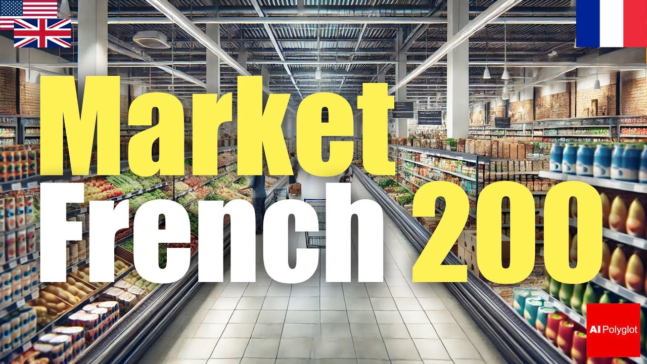 Market French 200 | Passive listening | with hiragana episode artwork