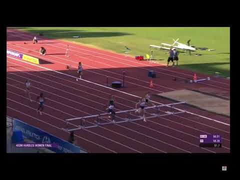 European Championships Jerusalem 400m Hurdles Final (U18)
