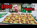 WIN $100 CASH IF YOU CAN EAT 20 TACOS IN 7 MINUTES | AUTHENTIC MEXICAN FOOD | SCOTT EATS YOUTUBE
