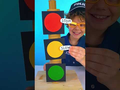 🚗 🍭 Traffic Light Rules for Kids | Stop, Wait & Go #shorts #kids