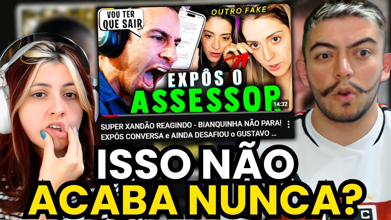SUPER XANDÃO REAGINDO - BIANQUINHA NÃO PARA! EXPÔS CONVERSA e AINDA DESAFIOU o GUSTAVO LAZARO| REACT