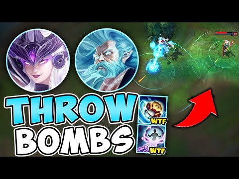 ZILEAN SYNDRA BOT LANE IS HILARIOUS! THROW BOMBS ON THE ENEMIES - League of Legends
