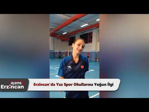 Erzincan'da Yaz Spor Okullarına Yoğun İlgi