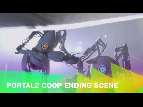 Portal 2 Coop Ending scene