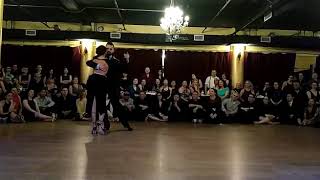 Javier Rodriguez and Moira Castellano performing at the New York City All Night Milonga 1/4