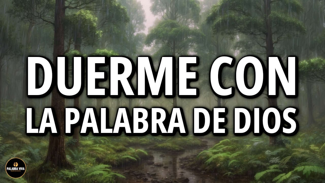 Duerme con la palabra de Dios | Biblia Hablada | Lluvia suave | 3 HRS