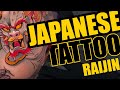 NEO JAPANESE RAIJIN TATTOO From Sketch To Skin Time Lapse
