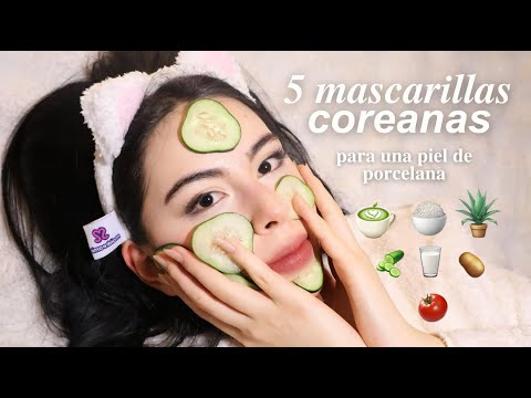 Como tener la piel de porcelana en casa✨5 mascarillas coreanas