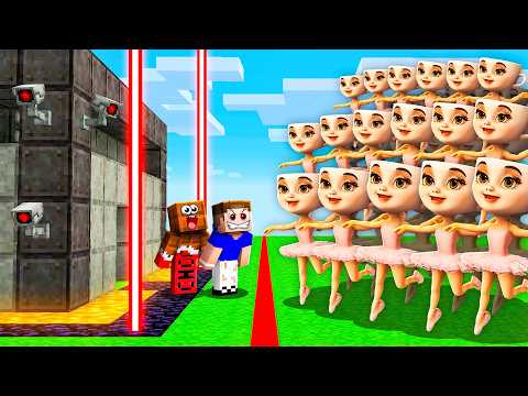 САМАЯ КРЕПКАЯ БАЗА ПРОТИВ 1000 БАЛЕРИН КАПУЧИН В МАЙНКРАФТ!😱