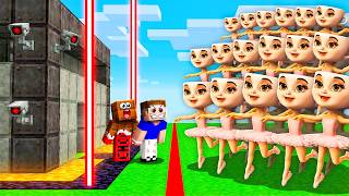 САМАЯ КРЕПКАЯ БАЗА ПРОТИВ 1000 БАЛЕРИН КАПУЧИН В МАЙНКРАФТ!😱