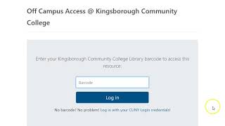 How to open a library resource using your CUNY credentials