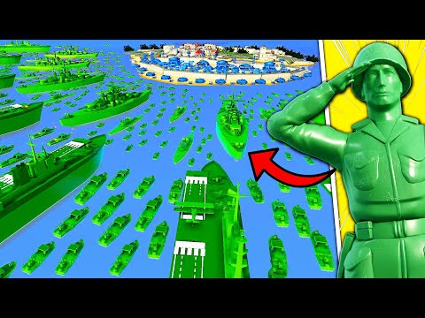 Largest Army Men ISLAND FORTRESS Invasion EVER! - Attack on Toys