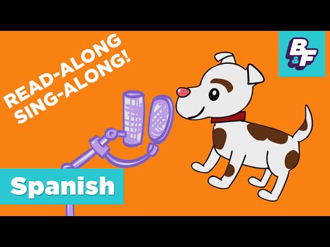 Sing Along Children song | Action Verbs Spanish Basics with BASHO AND FRIENDS - Con Cosmo