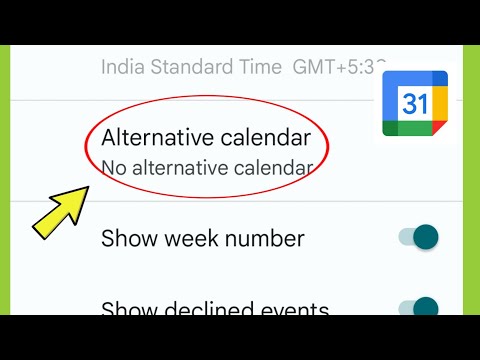 Google Calendar | Alternative Calendar Settings
